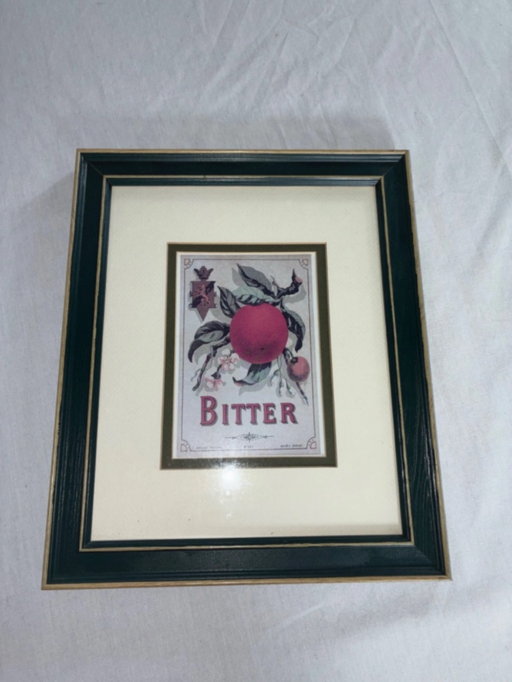 French Inspired Crate Labels Farmhouse “Bitter” Framed Art